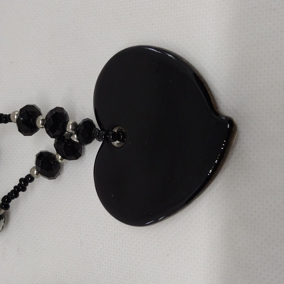Glass Heart and Bead Necklace - Picture 6 of 9